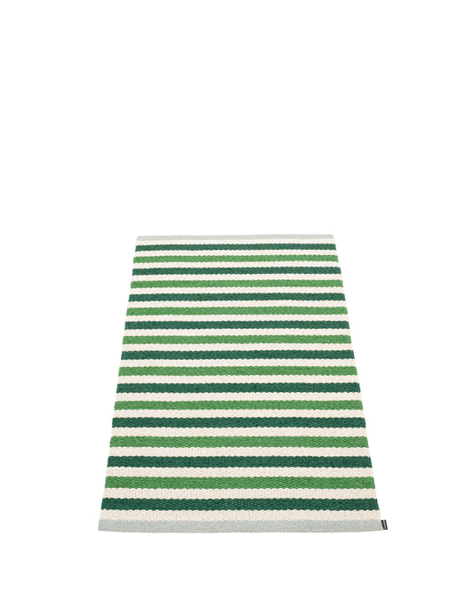 Pappelina Rug Teo Dark Green/Grass Green/Vanilla