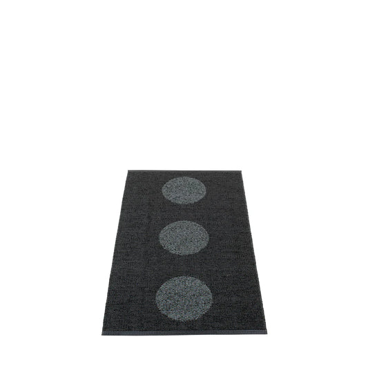 Pappelina Rug Vera 2.0 Black/Black Metallic