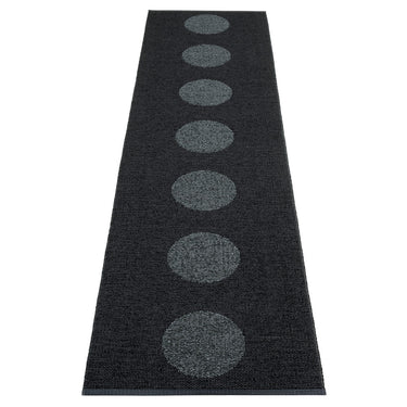 Pappelina Rug Vera 2.0 Black/Black Metallic