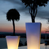 Rumba Bluetooth LED Cordless Planter by Smart & Green, 14 x 20 in, glowing - LoftModern