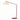 Nova Stretch 87" Arc Floor Lamp in Crimson Red, White shade, photo 20