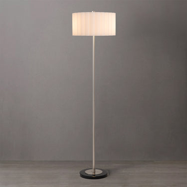 Nova Scallop Slimline Floor Lamp, Satin Nickel Base, photo 4