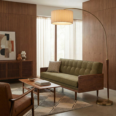 Nova Scalloped 1-Light Arc Floor Lamp, photo 2