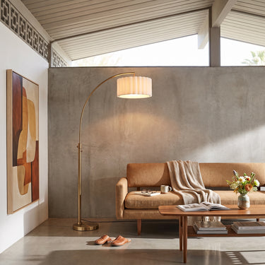 Nova Float Scallop 75"H Chairside Arc Lamp, photo 4