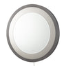 Nova Starfall Vanishing Infinity LED Round Wall Mirror in Gunmetal, photo 1