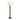 Nova of California Swiss Cross Floor Lamp Dark Walnut Wood Weathered Brass White Linen Shade