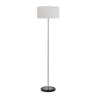 Nova Scallop Slimline Floor Lamp, Satin Nickel Base in Default, photo 1