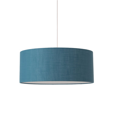 Nova Stretch Pendant in Turquoise shade, Satin Nickel body, photo 6