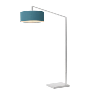 Nova Stretch 75"H 1-Light Chairside Arc Lamp in White, Turquoise shade, photo 5