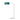 Nova Stretch 75"H 1-Light Chairside Arc Lamp in White, Turquoise shade, photo 5