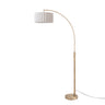 Nova Float Scallop 75"H Chairside Arc Lamp in Weathered Brass, photo 1