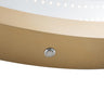 Nova of California Starfall Vanishing Infinity Led Round Wall Mirror In Brass