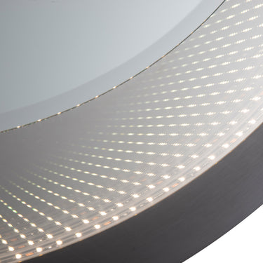 Nova of California Carnival 36 Round Led Infinity Wall Mirror Brushed Brass Touch