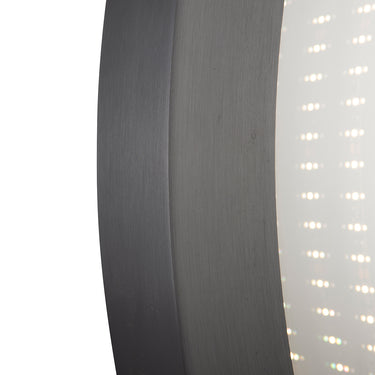 Nova of California Carnival 36 Round Led Infinity Wall Mirror Brushed Brass Touch
