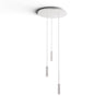 Koncept Combi Pendant 6" Circular 3 Combo Matte White Matte White Canopy Suspension Flush Mount 2-in-1