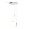 Koncept Combi Pendant 6" Circular 3 Combo Matte White Matte White Canopy Glass Ball Attachment Suspension Flush Mount 2-in-1