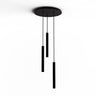 Koncept Combi Pendant 16" Circular 3 Combo Matte Black Matte Black Canopy Suspension Flush Mount 2-in-1