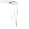 Koncept Combi Pendant 12" Circular 6 Combo Matte White Matte White Canopy Suspension Flush Mount 2-in-1