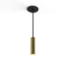 Koncept Combi Pendant 6" Brass Matte Black Canopy Suspension Flush Mount 2-in-1