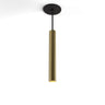 Koncept Combi Pendant 12" Brass Matte Black Canopy Suspension Flush Mount 2-in-1