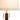 Nova of California Swiss Cross Table Lamp Dark Walnut Wood Weathered Brass White Linen Shade