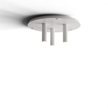 Koncept Combi Pendant 6" Circular 3 Combo Matte White Matte White Canopy Suspension Flush Mount 2-in-1