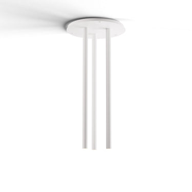 Koncept Combi Pendant 36" Circular 3 Combo Matte White Matte White Canopy Suspension Flush Mount 2-in-1