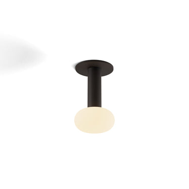 Koncept Combi Pendant 6" Matte Black Matte Black Canopy Glass Ball Attachment Suspension Flush Mount 2-in-1
