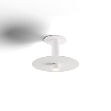 Koncept Combi Pendant 6" Matte White Matte White Canopy 9" Metal Plate White Paintable Attachment Suspension Flush Mount 2-in-1
