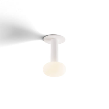 Koncept Combi Pendant 6" Matte White Matte White Canopy Glass Ball Attachment Suspension Flush Mount 2-in-1