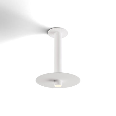 Koncept Combi Pendant 12" Matte White Matte White Canopy 9" Metal Plate White Paintable Attachment Suspension Flush Mount 2-in-1