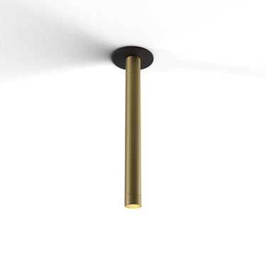 Koncept Combi Pendant 16" Brass Matte Black Canopy Suspension Flush Mount 2-in-1