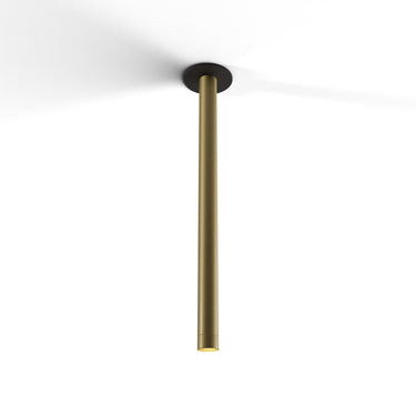 Koncept Combi Pendant 24" Brass Matte Black Canopy Suspension Flush Mount 2-in-1