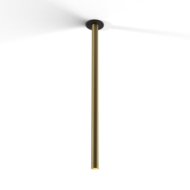 Koncept Combi Pendant 36" Brass Matte Black Canopy Suspension Flush Mount 2-in-1