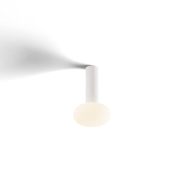 Koncept Combi Pendant 6" Matte White Matte White Canopy Glass Ball Attachment Suspension Flush Mount 2-in-1