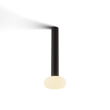 Koncept Combi Pendant 12" Matte Black Matte Black Canopy Glass Ball Attachment Suspension Flush Mount 2-in-1