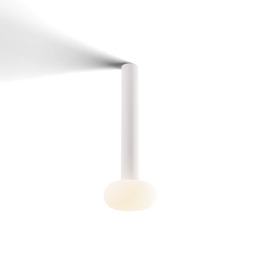 Koncept Combi Pendant 12" Matte White Matte White Canopy Glass Ball Attachment Suspension Flush Mount 2-in-1