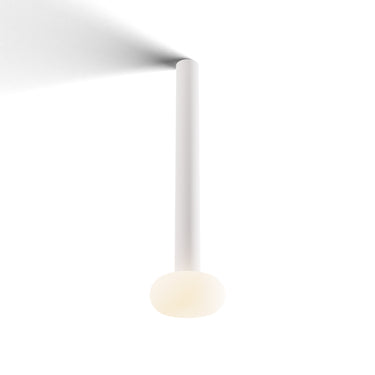 Koncept Combi Pendant 16" Matte White Matte White Canopy Glass Ball Attachment Suspension Flush Mount 2-in-1