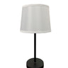 House of Troy Sawyer Black/Satin Nickel Table Lamps with USB