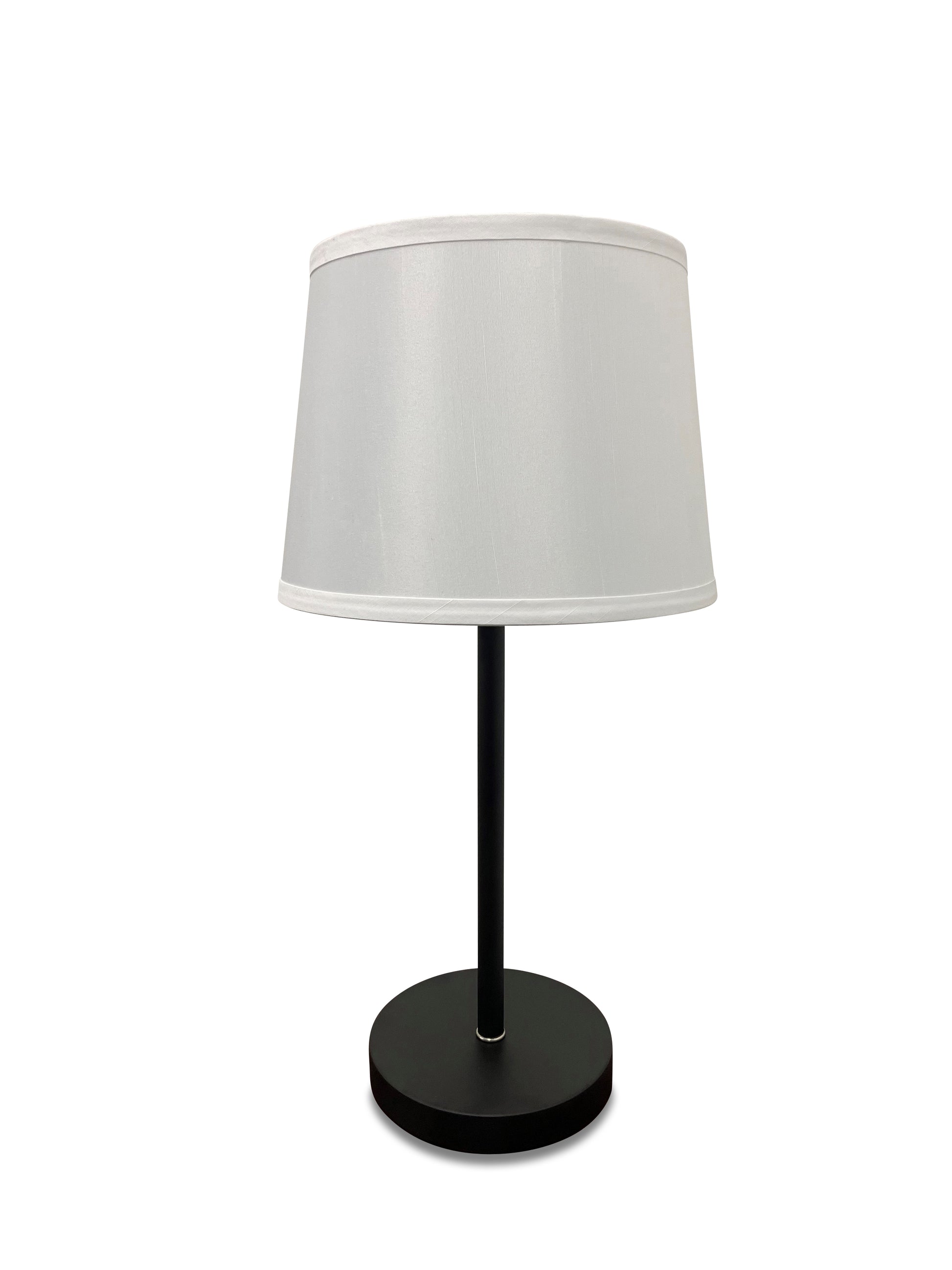 House of Troy Sawyer Black/Satin Nickel Table Lamp with USB S550-BLKSN