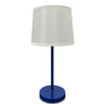 House of Troy Sawyer Cobalt/Satin Nickel Table Lamps with USB