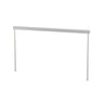 Koncept Sobre 36" Through Table Mounted Warm Light Silver