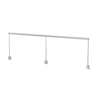 Koncept Sobre 2 x 36" Desk Clamp Mounted Warm Light Silver