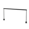 Koncept Sobre 46" Desk Clamp Mounted Warm Light Metallic Black