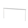Koncept Sobre 46" Through Table Mounted Warm Light Silver