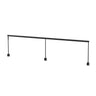 Koncept Sobre 2 x 46" Desk Clamp Mounted Occupancy Sensor Dimmer Control Warm Light Metallic Black