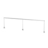 Koncept Sobre 2 x 46" Desk Clamp Mounted Warm Light Silver