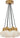 Mina Alabaster 7-Light Small Chandelier by Sean Lavin in Hand-Rubbed Antique Brass, seven alabaster globes hanging on cords from a round canopy