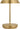 Hand-Rubbed Antique Brass Tepa Short Accent rechargeable table lamp, front view on white