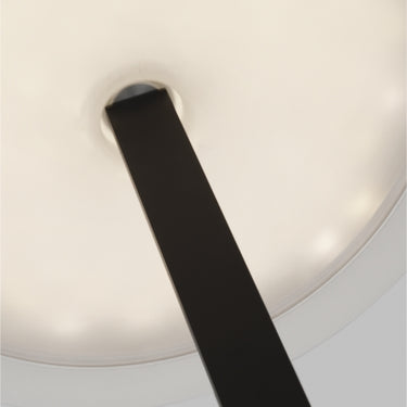 Sleek black outdoor floor lamp for modern residential backyards or rooftop terraces